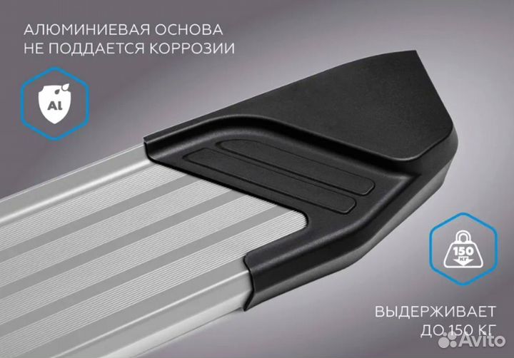 Подножки Пороги на KIA Sportage 3 / 4 / 5 