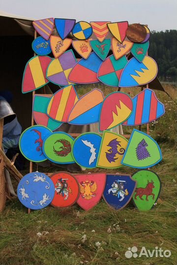 Детские деревянные щиты викинга оружие из дерева