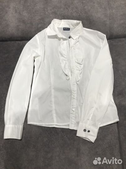 Белая рубашка для девочки