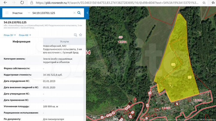 Участок 11 га (СНТ, ДНП)