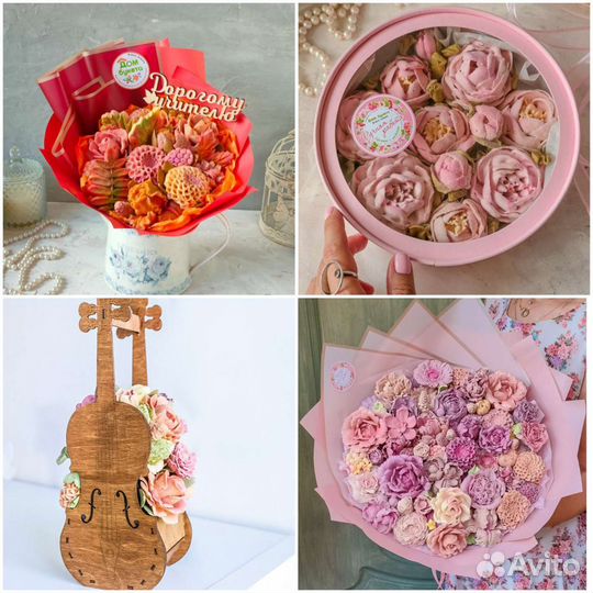 Съедобный букет. Сладкие букеты из зефира