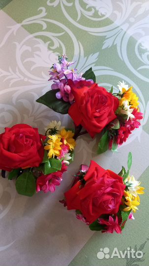 Букет на заколке