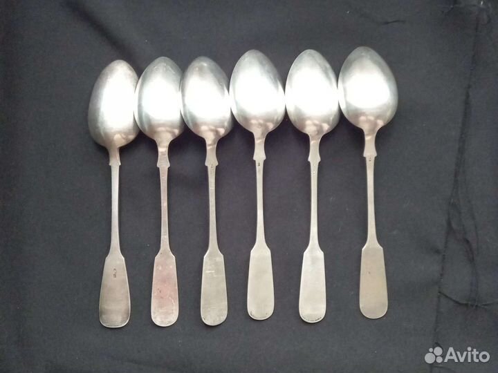 Столовые ложки серебро 875'