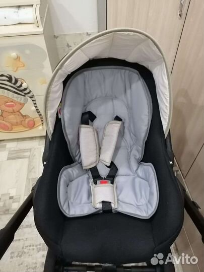 Коляска 3в1 Indigo broco F - Br 08 (красный)