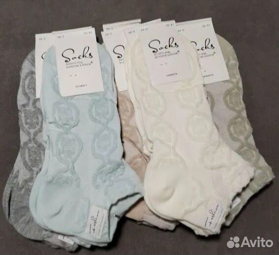 Носки женские с вышивкой 10 пар