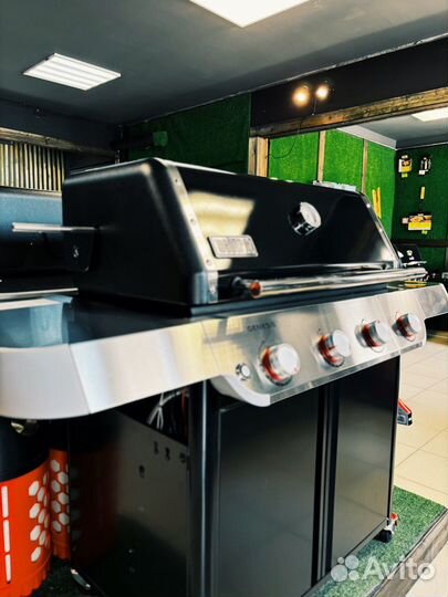 Газовый гриль weber genesis E-415 черный