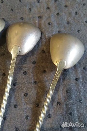 Чайные ложки СССР мельхиор