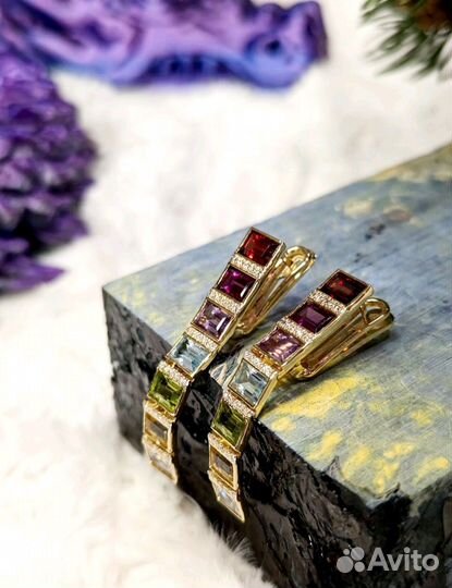 Золотые серьги 