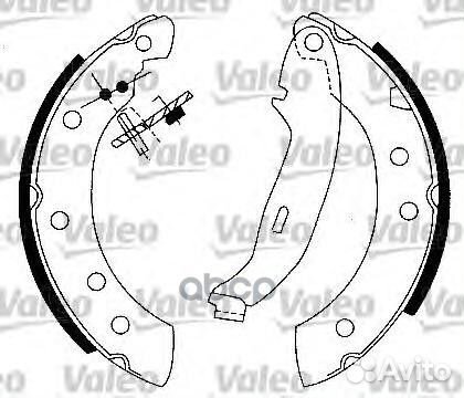 Колодки тормозные барабанные 562581 Valeo