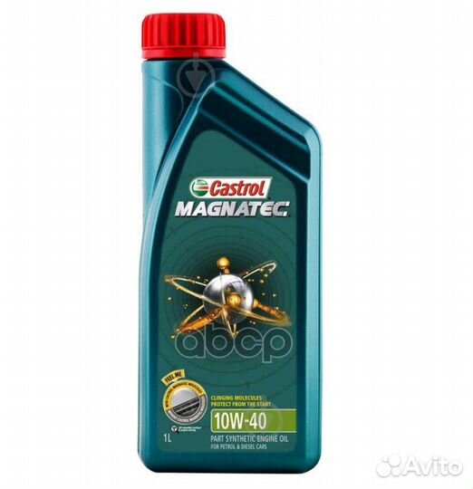 Масло моторное 10W40 castrol 1л magnatec dualock