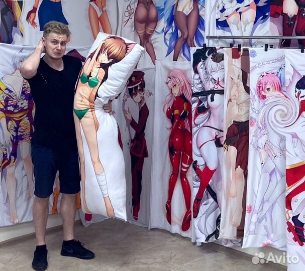 Дакимакура фирменная (с 2х сторон)