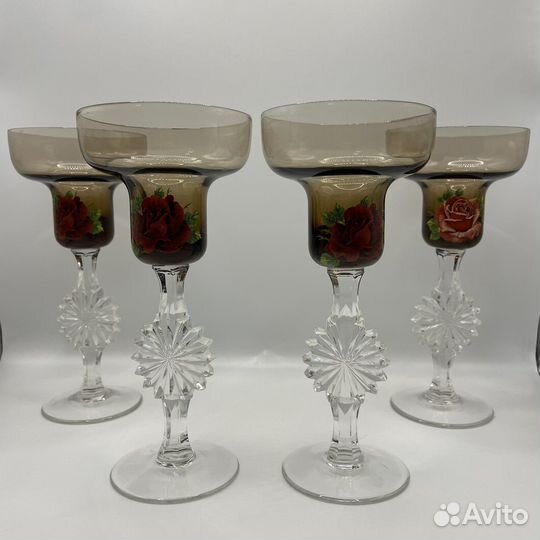 Подсвечники гусь хрустальный СССР (Сзр)