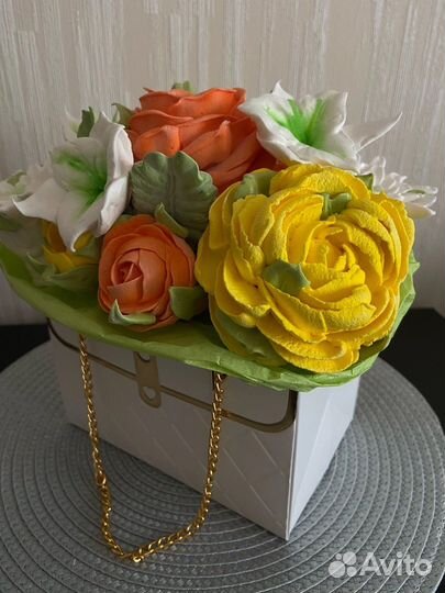 Сладкие букеты из зефира