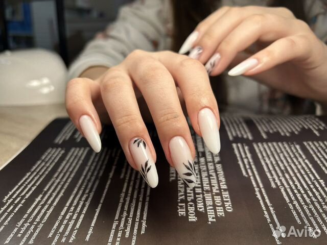 Маникюр с укреплением гель лак/ Наращивание