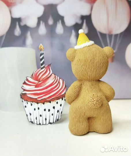 Молд силиконовый мишка