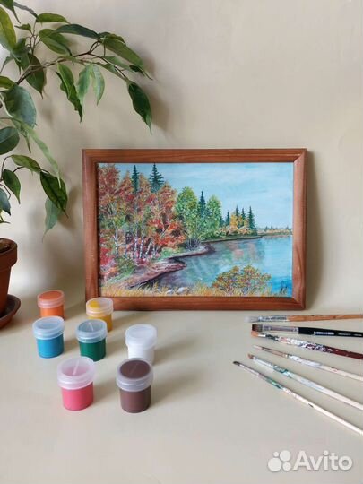 Картина акварель А4 