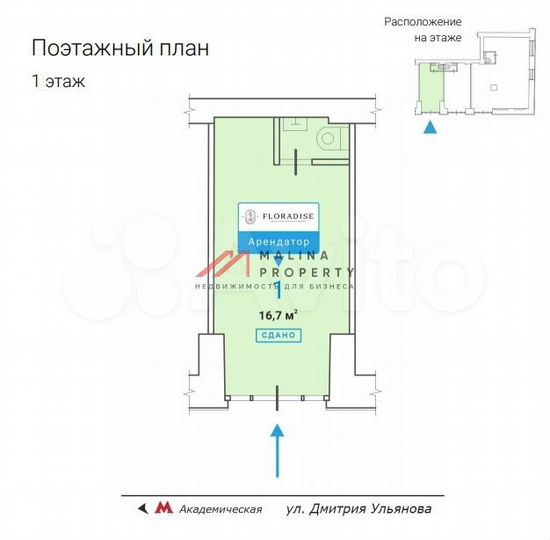 Продам торговое помещение, 17 м²