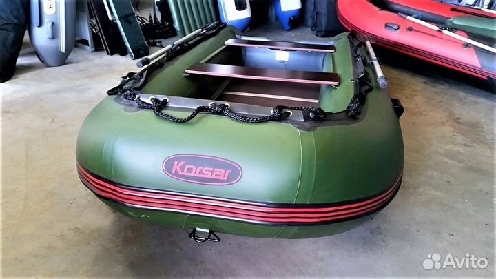 Лодка пвх Корсар Комбат CMB-360 зеленый оливковый