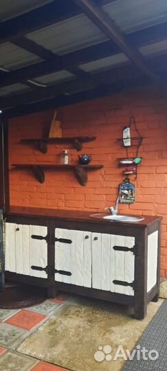 Летняя кухня из массива