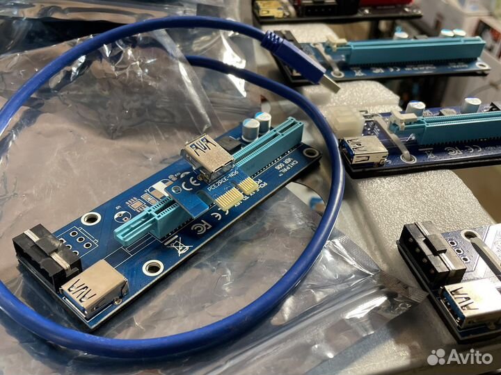 Райзер pci-e для майнинга Б/У Molex