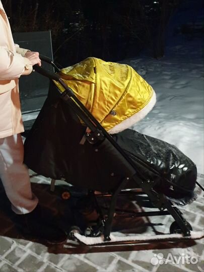 Детские санки-коляска