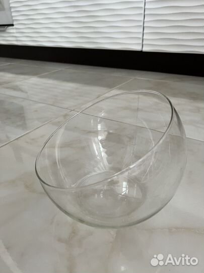 Стеклянная ваза для флорариума и декора