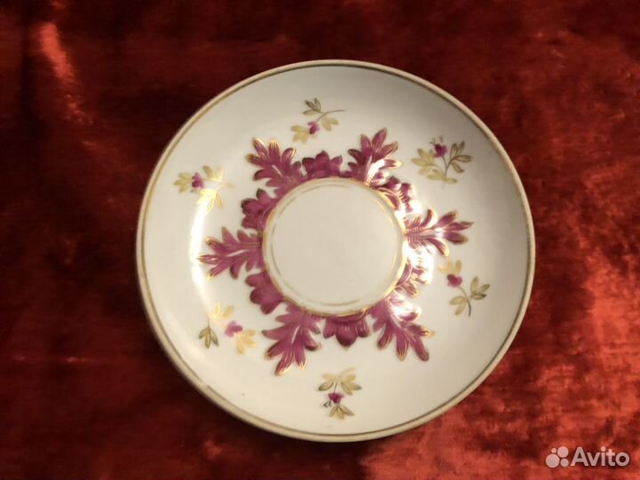 Блюдце Барбарис розовое Вербилки