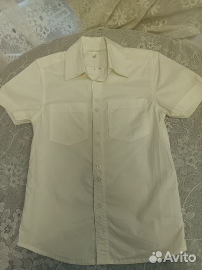 Рубашка Vertbaudet, 116см, кремовая, 100хлопок