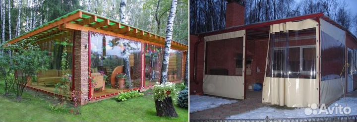 Мягкие окна на террасу