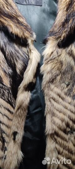 Шуба винтажная Echt Pelz из енотовидной собаки