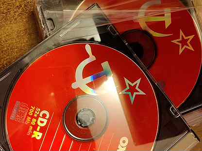 Болванки CD-R 9шт. Серп и молот СССР ussr