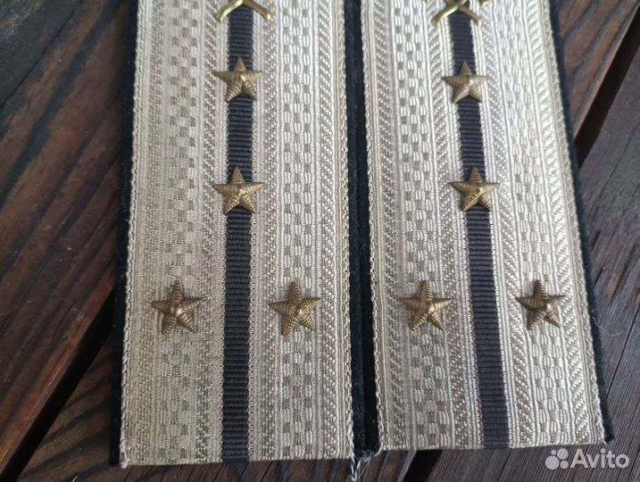 Погоны парадные капитан инженер ркка копия 15.5 см
