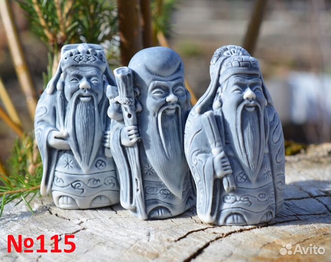 Статуэтка, Хотэй, Шоусин, Эбису, мрамор 6 видов