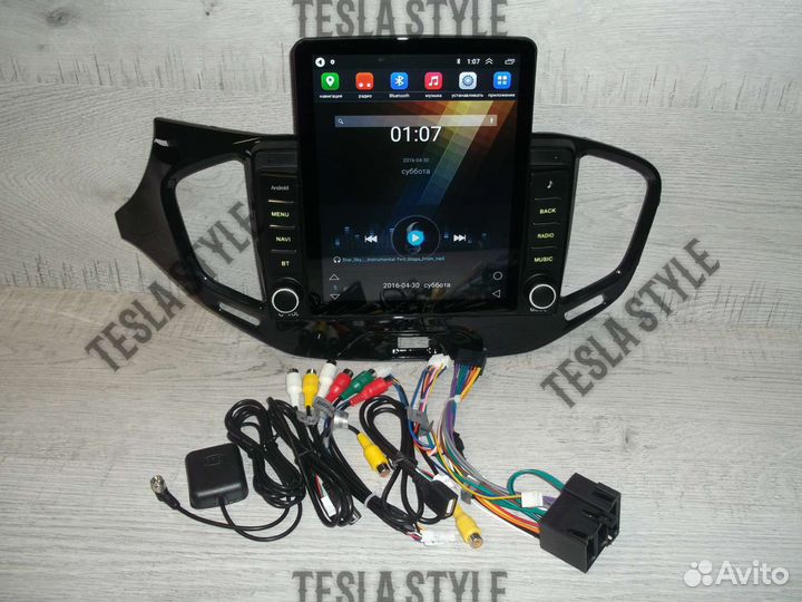Магнитола LADA Vesta Tesla Android GPS WiFi