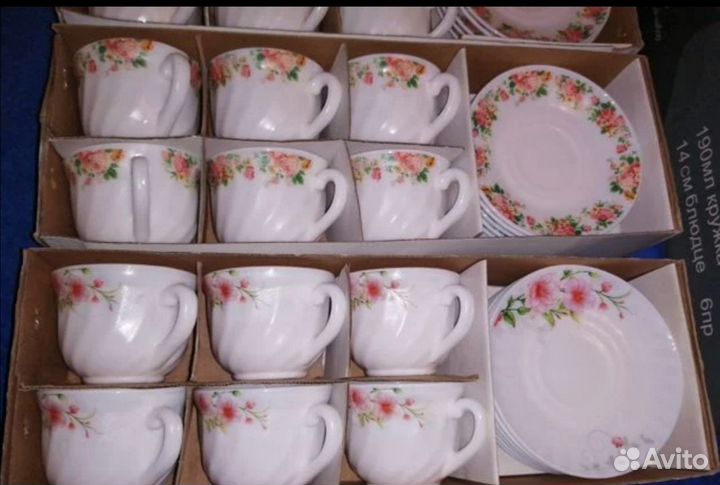 Чайный сервиз на 6 персон, остался 1 набор