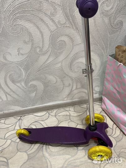 Самокат детский трехколесный бу