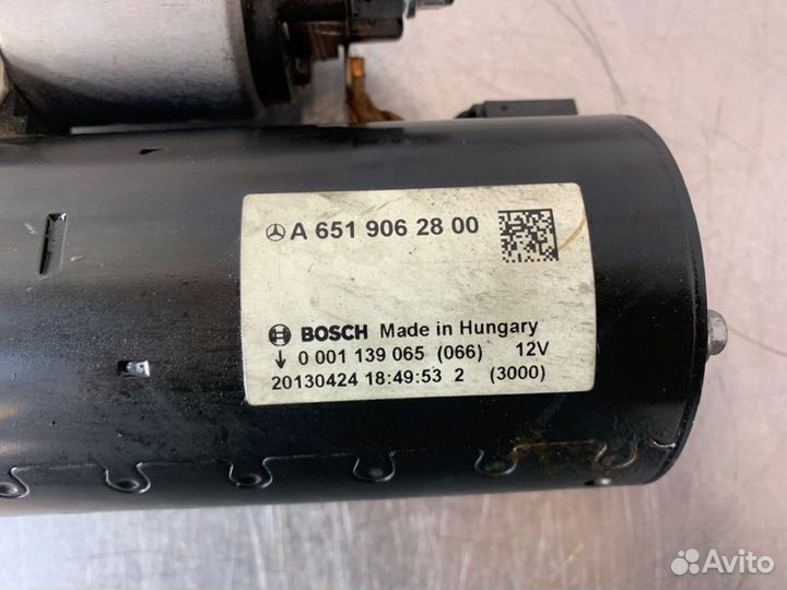 Стартер Mercedes C-Class W204 OM651 2.2 CDI 2013