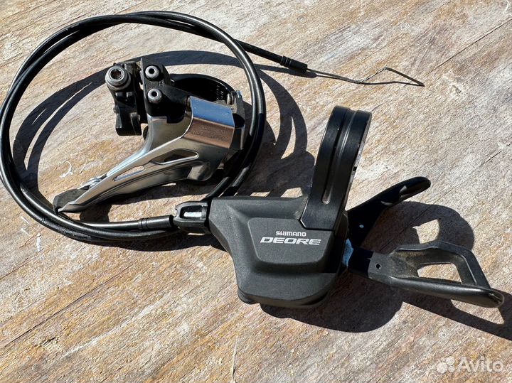 Переключатель и манетка Shimano Deore передние