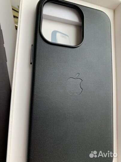 Чехол Apple для iPhone 13 про, кожа, «тёмная ночь»