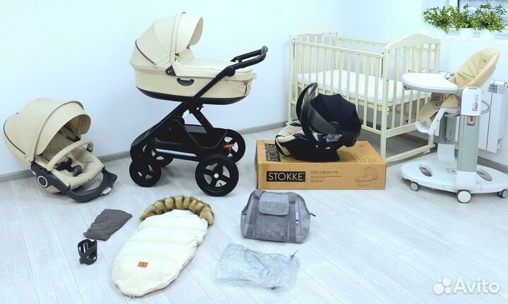 Коляска stokke trailz 3 в 1 + tatamia