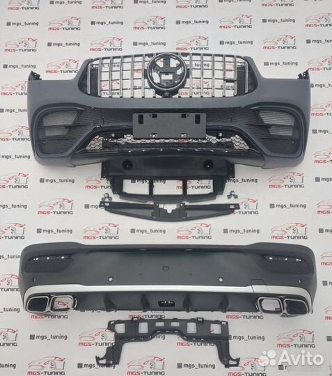 Обвес GLE 63s Chrome на Mercedes GLE-Coupe c167