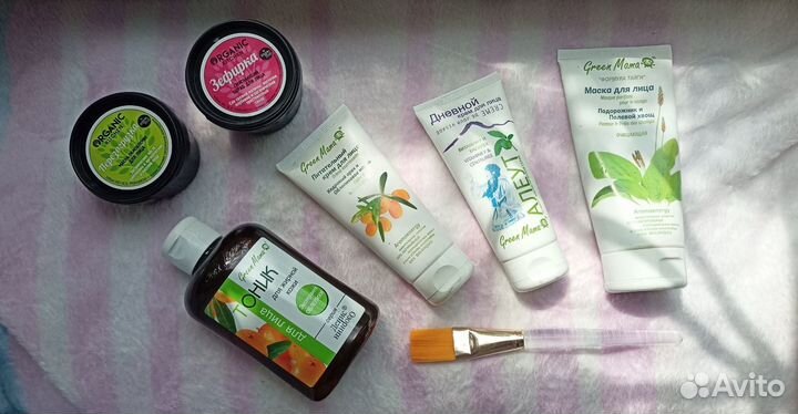 Набор натуральной уходовой косметики для лица
