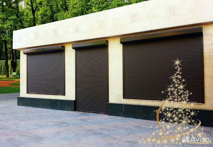 Рольставни для дверей под ключ