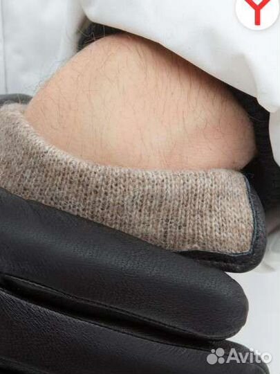 Перчатки мужские кожаные