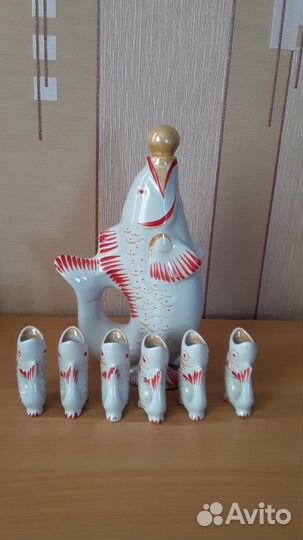 Набор для ликера Рыбки.СССР,Полонский зхк