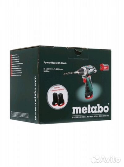 Шуруповерт PowerMaxx Metabo BS