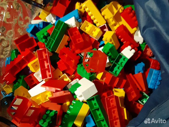 Строительный конструктор большой, кубики Азбука