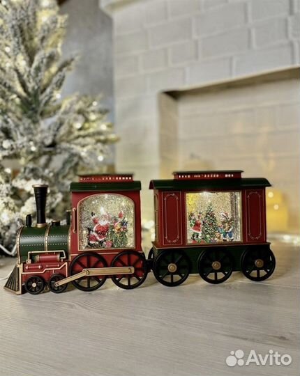 Новогодний и музыкальный светильник Поезд