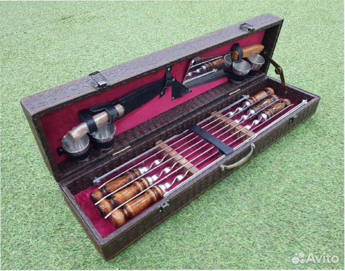 Подарочные шампура в кейсе