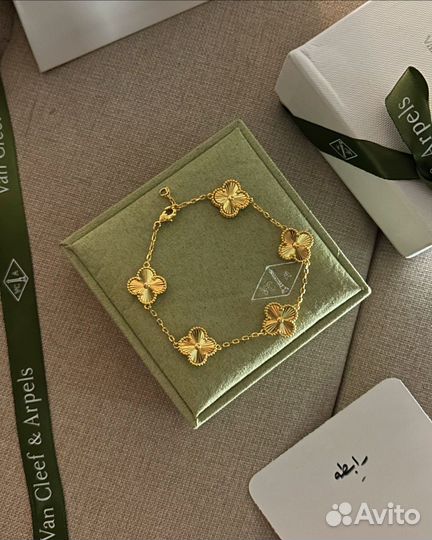 Клевера van cleef подвеска, браслет